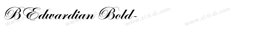 BEdwardian Bold字体转换